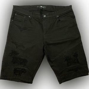 Men's Jordan Craig Legacy Edition, Black Denim Shorts, Size 40